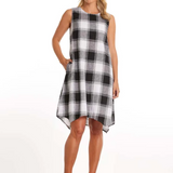 Marco Polo Black Check Dress