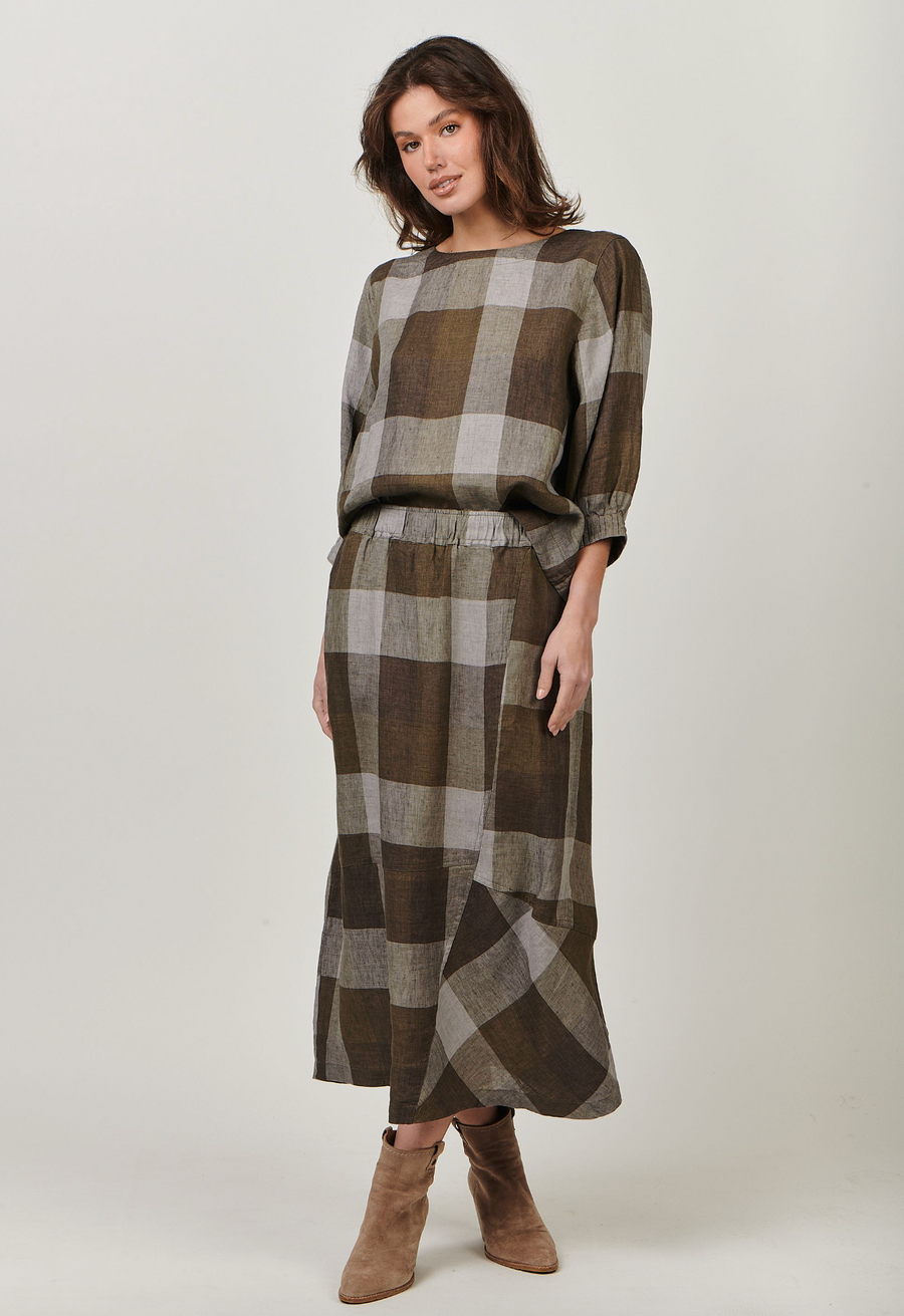 Naturals by Olive et Julie Breen Plaid Skirt