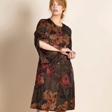 Megan Salmon Damask Roses Cape Noble Coat