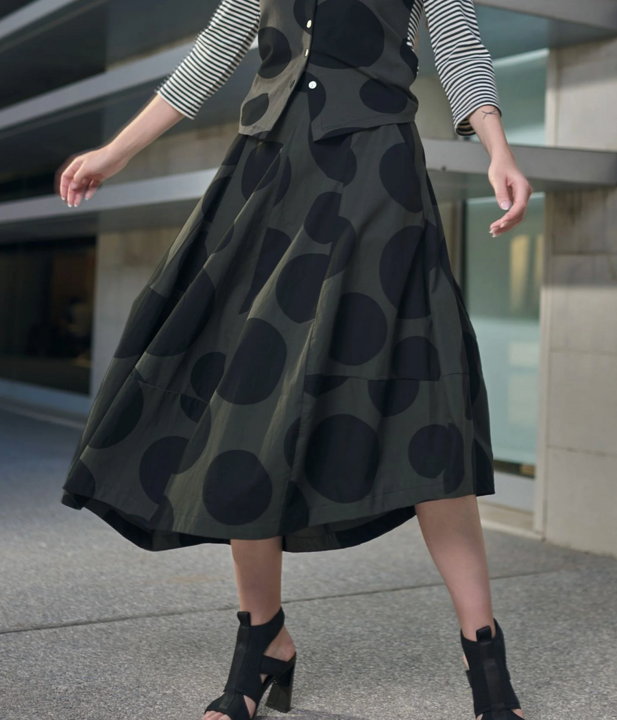 Urban by Alembika Dots Lotus Balloon Skirt