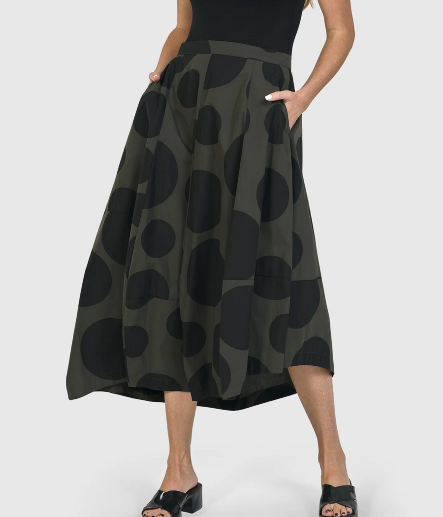 Urban by Alembika Dots Lotus Balloon Skirt