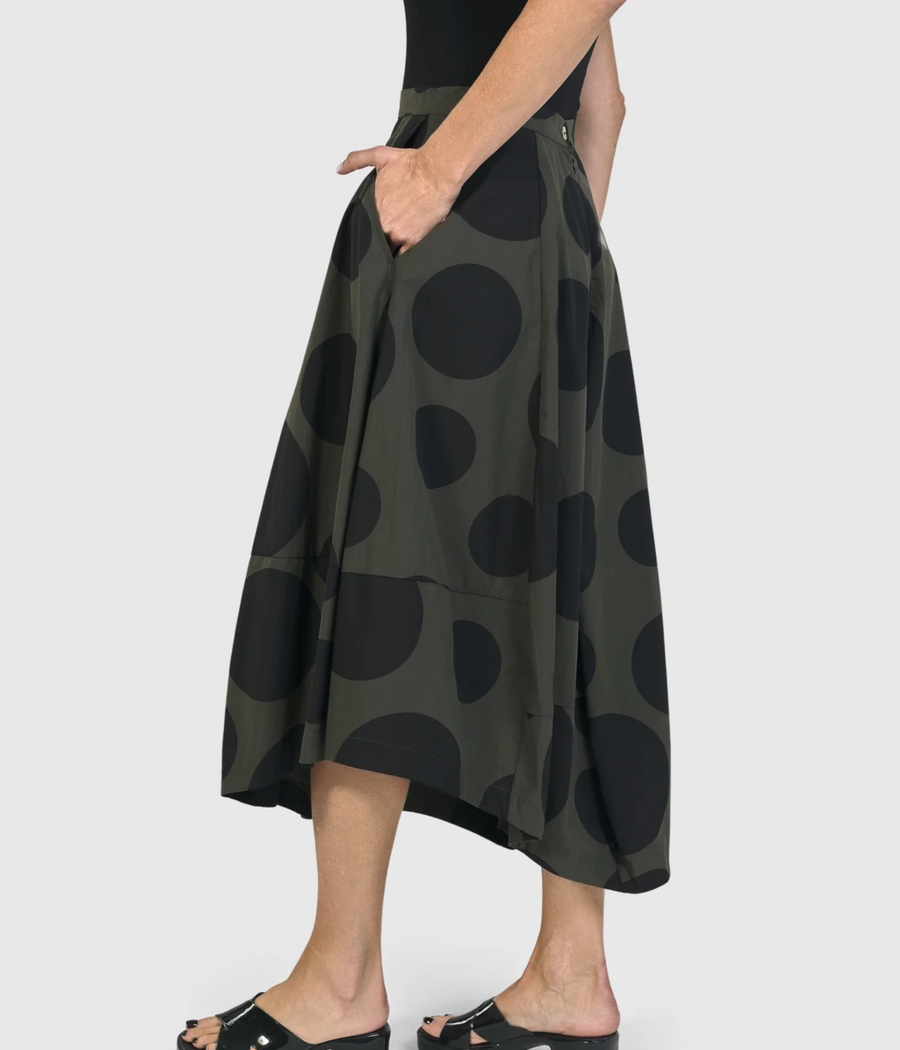 Urban by Alembika Dots Lotus Balloon Skirt