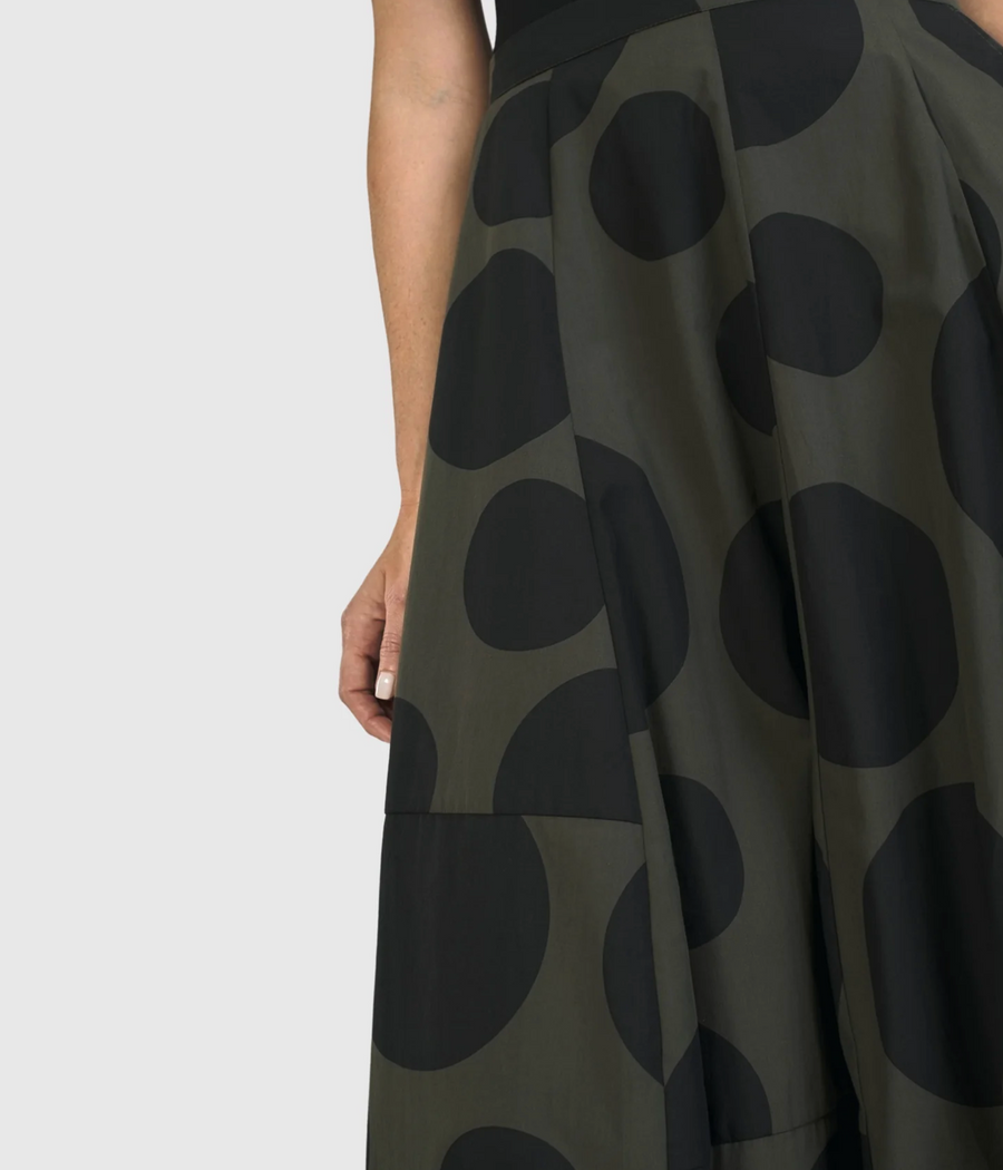 Urban by Alembika Dots Lotus Balloon Skirt