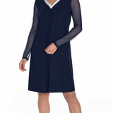 Frank Lyman Navy V-Neck Dress