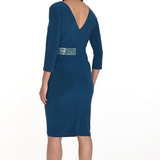 Frank Lyman Dark Teal Knit Dress