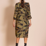 Megan Salmon Apple Leaves Romance Dress
