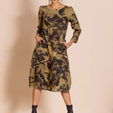 Megan Salmon Apple Leaves Romance Dress