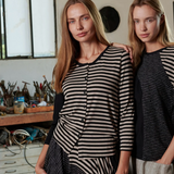 Urban by Alembika Vancouver Crew Cardigan, Stripes