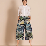 Megan Salmon Park Life 7/8 Wide Leg Pant