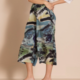 Megan Salmon Park Life 7/8 Wide Leg Pant