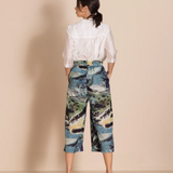Megan Salmon Park Life 7/8 Wide Leg Pant