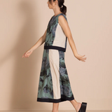Megan Salmon Butterfly Panel Skirt