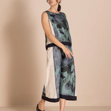 Megan Salmon Butterfly Panel Skirt