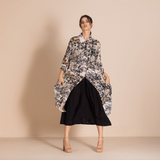 Megan Salmon Crepe Long Envelope Shirt