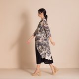 Megan Salmon Crepe Long Envelope Shirt