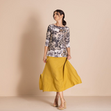 Megan Salmon Lulu Pleat Hanky Skirt