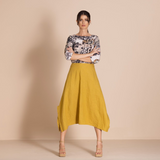Megan Salmon Lulu Pleat Hanky Skirt