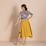 Megan Salmon Lulu Pleat Hanky Skirt
