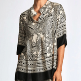 Peruzzi Wood Block Print Top