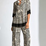 Peruzzi Wood Block Print Top
