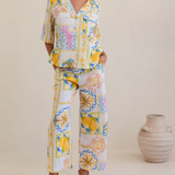 Kaleido  Linen High Waisted Amalfi Pant