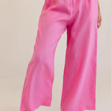 Kaleido Linen High Waited Waisted Leg Pant