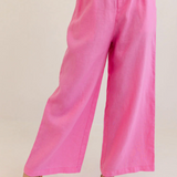 Kaleido Linen High Waited Waisted Leg Pant
