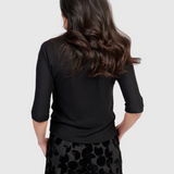 Alembika Soft Knit Mock Neck Top