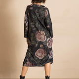 Megan Salmon Old Roses Knit Easy Romance Dress