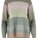 Mansted Louise Lambswool Stripe Crew Neck Sweater