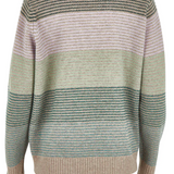 Mansted Louise Lambswool Stripe Crew Neck Sweater