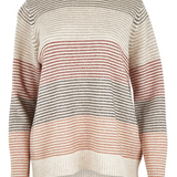 Mansted Louise Lambswool Stripe Crew Neck Sweater
