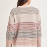 Mansted Louise Lambswool Stripe Crew Neck Sweater