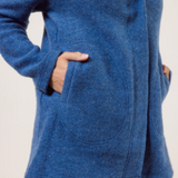 See Saw Boiled Wool Funnel Neck Coat