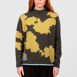 Bridge & Lord - Flower Silhouette Jacquard Pullover