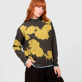 Bridge & Lord - Flower Silhouette Jacquard Pullover