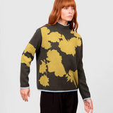 Bridge & Lord - Flower Silhouette Jacquard Pullover