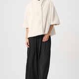Joseph Ribkoff Chevron Dolman Fur Cape