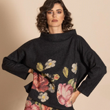 Megan Salmon Tapestry Box Jumper