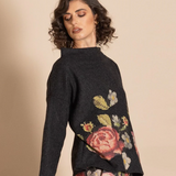 Megan Salmon Tapestry Box Jumper