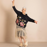 Megan Salmon Tapestry Box Jumper