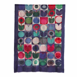 Wearable Art Wool Embroidered Scarf
