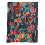 Wearable Art Wool Embroidered Scarf
