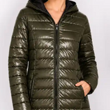 Sabena Reversible Down Jacket with Detachable Hood
