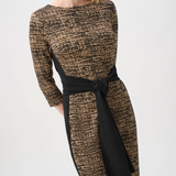 Joseph Ribkoff Abstract Jacquard Knit Sheath Dress