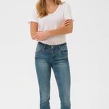 Cream Amalie Shape Fit Jean