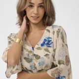 Cream Hailey Long Dress