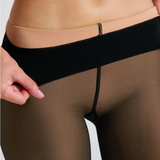 Ambra Sheer Look Fleece Tight