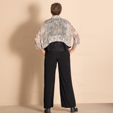 Megan Salmon Bamboo Loose Wide Leg Pant