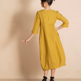 Megan Salmon Lulu Pleat Romance Dress